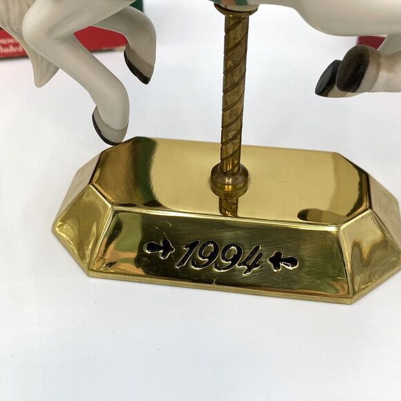 3 Hallmark Keepsake Tobin Fraley Carousel Horse Christmas Ornaments '92 '93 '94 - Picture 5 of 10